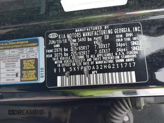 2017 Kia Sorento LX with VIN 5XYPGDA32HG211717, listed as a IAAI auction lot 42081818 with 134,306 mi miles and . Bid and sale history available at DreamBid. Image 9.