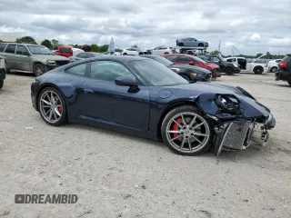 2020 Porsche 911 Carrera S with VIN WP0AB2A98LS226271, listed as a Copart auction lot 52161985 with 0 mi miles and Salvage Title. Bid and sale history available at carsss.com. Image 4.