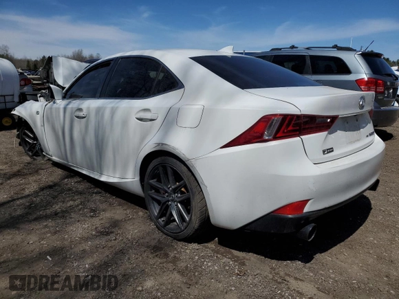 2016 Lexus IS 350 with VIN JTHCE1D28G5010450, listed as a Copart auction lot 53604545 with Not provided miles and Salvage title. Bid and sale history available at DreamBid. Image 2.