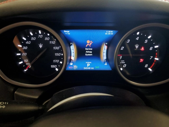 2019 Maserati Ghibli S Q4 GranSport with VIN ZAM57YTS5K1322347, listed as a Copart auction lot 55894284 with 34,048 mi miles and Salvage Title. Bid and sale history available at carsss.com. Image 9.