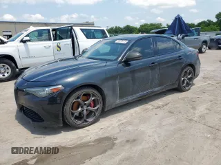 2021 Alfa Romeo Giulia Ti with VIN ZARFANBN7M7643882, listed as a Copart auction lot 59276115 with 44,782 mi miles and Salvage title. Bid and sale history available at DreamBid. Image 1.