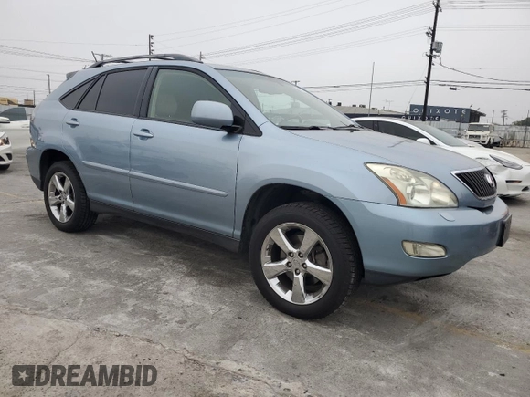 2007 Lexus RX 350 with VIN JTJHK31U872021187, listed as a Copart auction lot 60369145 with 126,093 mi miles and Salvage title. Bid and sale history available at DreamBid. Image 4.