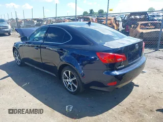 2008 Lexus IS 250 with VIN JTHCK262685018978, listed as a IAAI auction lot 39742295 with 1 mi miles. Bid and sale history available at carsss.com. Image 3.