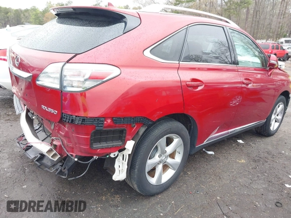 2011 Lexus RX 350 with VIN 2T2BK1BA7BC080934, listed as a IAAI auction lot 41859345 with 173,097 mi miles and . Bid and sale history available at DreamBid. Image 4.