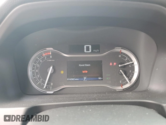 2023 Honda Ridgeline RTL-E with VIN 5FPYK3F70PB018858, listed as a Copart auction lot 64210205 with 16,562 mi miles and Salvage title. Bid and sale history available at DreamBid. Image 9.