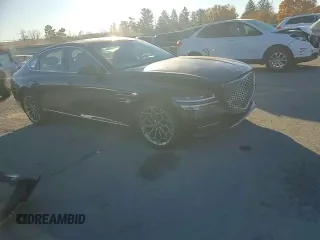 2021 Genesis G80 2.5T with VIN KMTGB4SC5MU046379, listed as a Copart auction lot 77659574 with 30,997 mi miles and Salvage Title. Bid and sale history available at carsss.com. Image 11.
