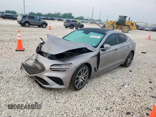 2022 Genesis G70 2.0T with VIN KMTG34TA3NU091204, listed as a Copart auction lot 57073325 with 62,529 mi miles and Salvage title. Bid and sale history available at DreamBid. Image 1.