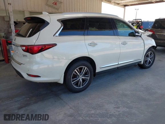2020 Infiniti QX60 Luxe with VIN 5N1DL0MM9LC503000, listed as a IAAI auction lot 41650483 with 53,327 mi miles and . Bid and sale history available at DreamBid. Image 4.