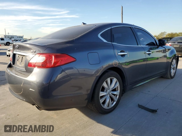 2011 Infiniti M37 with VIN JN1BY1AP8BM322399, listed as a Copart auction lot 81765864 with 107,444 mi miles and Salvage Title. Bid and sale history available at carsss.com. Image 3.