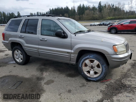 2001 Jeep Grand Cherokee Limited with VIN 1J4GW58N11C606217, listed as a Copart auction lot 50088515 with 138,946 mi miles and Clean Title. Bid and sale history available at carsss.com. Image 4.