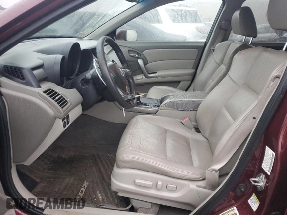 2011 Acura RDX with VIN 5J8TB1H29BA003609, listed as a Copart auction lot 43600265 with 134,600 mi miles and Salvage title. Bid and sale history available at DreamBid. Image 7.