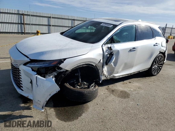 2023 Lexus RX with VIN 2T2BBMCA7PC016805, listed as a Copart auction lot 87899685 with 20,693 mi miles and Salvage Title. Bid and sale history available at carsss.com. Image 1.