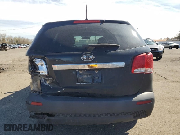 2011 Kia Sorento LX with VIN 5XYKTCA17BG084601, listed as a Copart auction lot 50344345 with 177,540 mi miles and Salvage Title. Bid and sale history available at carsss.com. Image 6.