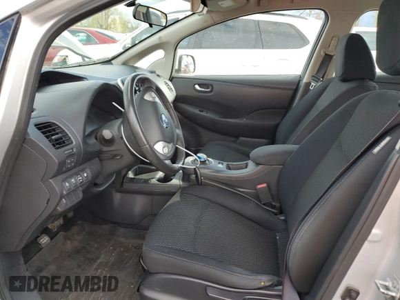 2015 Nissan LEAF SV with VIN 1N4AZ0CPXFC313458, listed as a Copart auction lot 50556295 with 85,231 mi miles and Salvage Title. Bid and sale history available at carsss.com. Image 7.