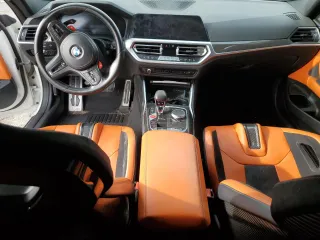 2021 BMW M4 Competition with VIN WBS33AZ09MCH29191, listed as a Copart auction lot 89396805 with Not Provided miles and Salvage Title. Bid and sale history available at carsss.com. Image 8.