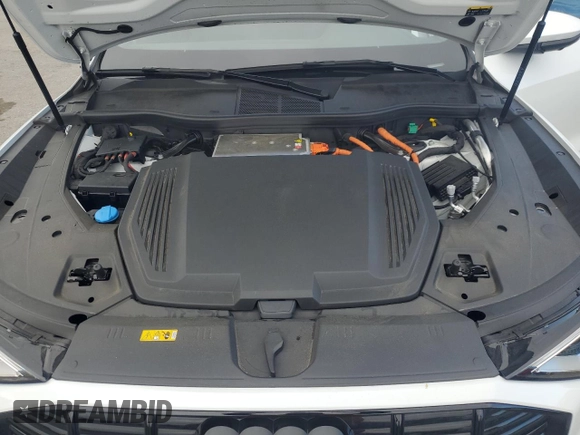 2023 Audi e-tron Premium Plus with VIN WA1LAAGE9PB025201, listed as a Copart auction lot 50419185 with 20,102 mi miles and Salvage title. Bid and sale history available at DreamBid. Image 12.