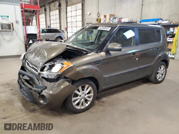 2012 Kia Soul + with VIN KNDJT2A63C7426870, listed as a Copart auction lot 50398845 with 118,034 mi miles and Salvage Title. Bid and sale history available at carsss.com. Image 1.