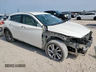 2017 Infiniti QX30 Sport with VIN SJKCH5CP5HA030819, listed as a Copart auction lot 57794385 with 120,922 mi miles and Salvage title. Bid and sale history available at DreamBid. Image 4.