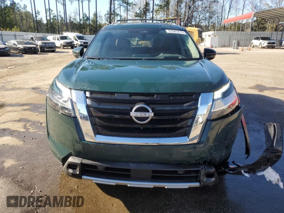 2023 Nissan Pathfinder Platinum with VIN 5N1DR3DH9PC249135, listed as a Copart auction lot 87843415 with 16,796 mi miles and Salvage title. Bid and sale history available at DreamBid. Image 5.