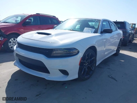 2021 Dodge Charger GT with VIN 2C3CDXHG7MH575245, listed as a IAAI auction lot 41997343 with 70,547 mi miles. Bid and sale history available at carsss.com. Image 2.