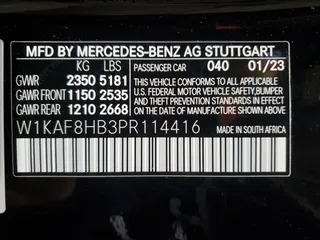2023 Mercedes-Benz C 43 AMG with VIN W1KAF8HB3PR114416, listed as a Copart auction lot 79769474 with 24,215 mi miles and Salvage Title. Bid and sale history available at DreamBid. Image 13.