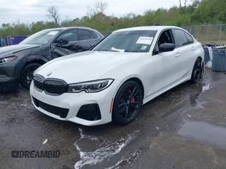 2021 BMW 3 Series M340i with VIN 3MW5U7J01M8B74069, listed as a IAAI auction lot 41879940 with 61,721 mi miles. Bid and sale history available at carsss.com. Image 17.