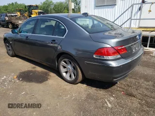 2006 BMW 7 Series 750Li with VIN WBAHN83546DT34797, listed as a Copart auction lot 60511685 with 92,565 mi miles and Salvage title. Bid and sale history available at DreamBid. Image 2.