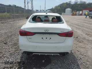 2023 Infiniti Q50 SENSORY with VIN JN1EV7CRXPM540682, listed as a IAAI auction lot 42074399 with 8,086 mi miles. Bid and sale history available at carsss.com. Image 16.