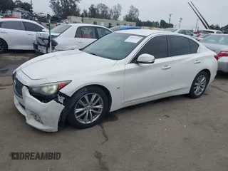 2015 Infiniti Q50 Premium with VIN JN1BV7AP6FM342619, listed as a IAAI auction lot 41871222 with 162,873 mi miles. Bid and sale history available at carsss.com. Image 14.