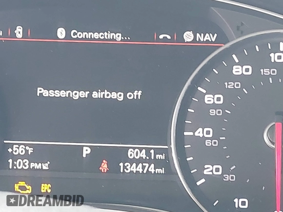 2014 Audi A7 3.0 Prestige with VIN WAU2GAFC7EN059419, listed as a IAAI auction lot 41702771 with 134,474 mi miles. Bid and sale history available at carsss.com. Image 15.