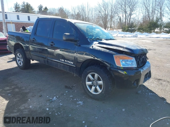 2012 Nissan Titan S with VIN 1N6AA0EJXCN306808, listed as a IAAI auction lot 41620072 with 117,205 mi miles. Bid and sale history available at carsss.com. Image 1.