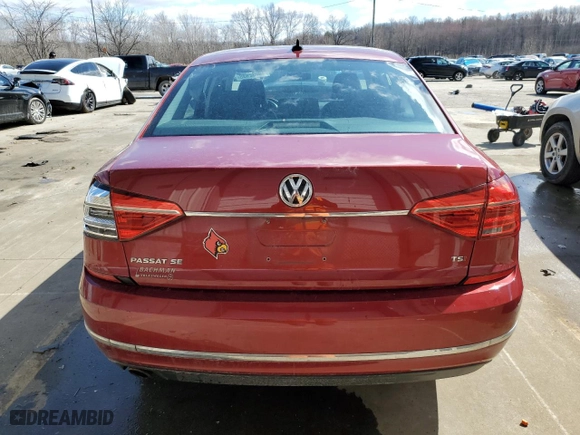 2016 Volkswagen Passat 1.8T SE w/Technology with VIN 1VWBS7A34GC060244, listed as a Copart auction lot 48032935 with 100,566 mi miles and Salvage Title. Bid and sale history available at carsss.com. Image 6.