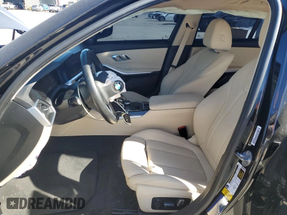 2019 BMW 3 Series 330i with VIN 3MW5R1J56K8A03860, listed as a Copart auction lot 80941324 with 69,114 mi miles and Salvage Title. Bid and sale history available at carsss.com. Image 7.