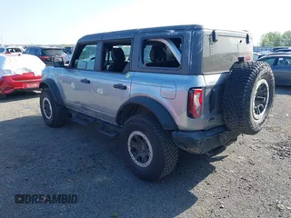 2023 Ford Bronco with VIN 1FMEE5DP2PLB52734, listed as a IAAI auction lot 41914950 with 6,485 mi miles and . Bid and sale history available at carsss.com. Image 3.