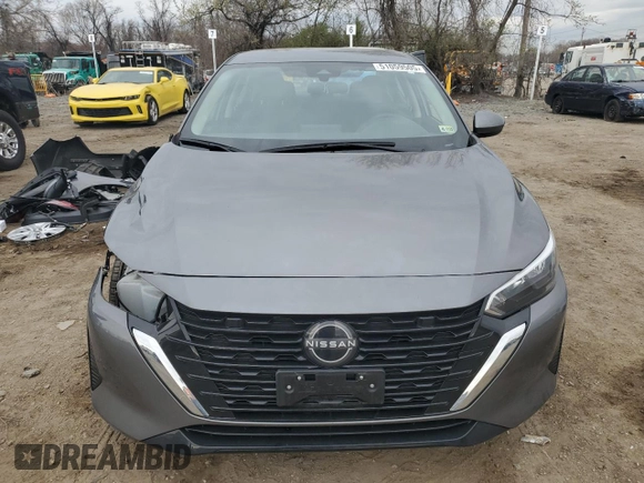 2024 Nissan Sentra S with VIN 3N1AB8BV6RY288487, listed as a Copart auction lot 51059505 with 33,195 mi miles and Salvage Title. Bid and sale history available at carsss.com. Image 5.