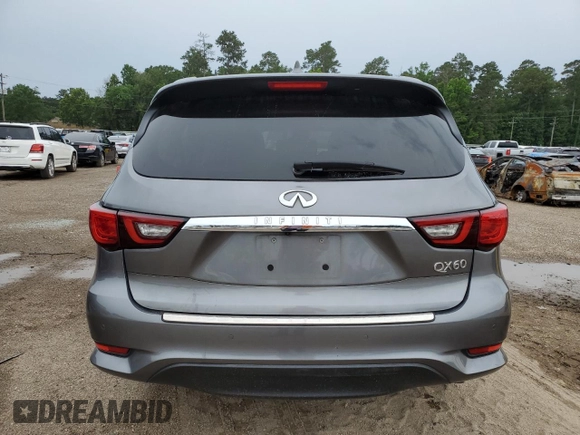 2020 Infiniti QX60 Luxe with VIN 5N1DL0MN1LC512623, listed as a Copart auction lot 57909145 with 35,243 mi miles and Salvage title. Bid and sale history available at DreamBid. Image 6.