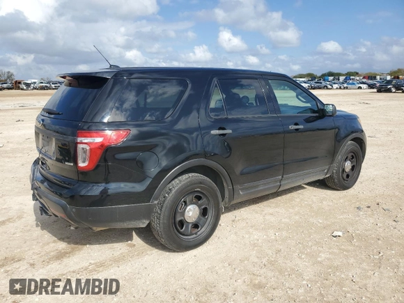 2014 Ford Utility Police Interceptor with VIN 1FM5K8AR8EGB59113, listed as a Copart auction lot 85054724 with 143,318 mi miles and Clean Title. Bid and sale history available at carsss.com. Image 3.