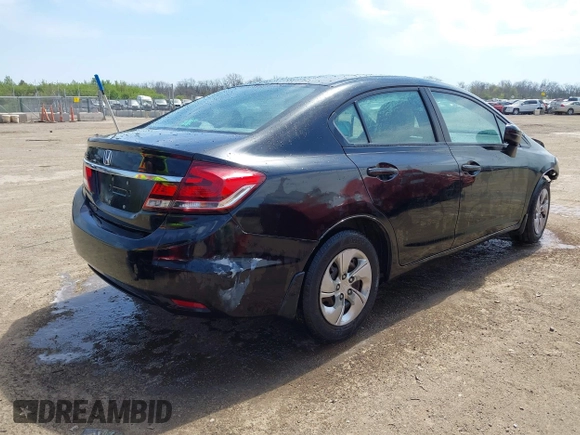 2015 Honda Civic LX with VIN 19XFB2F55FE074310, listed as a IAAI auction lot 42070495 with 141,943 mi miles and . Bid and sale history available at DreamBid. Image 4.