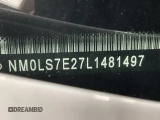 2020 Ford Transit Connect XL with VIN NM0LS7E27L1481497, listed as a IAAI auction lot 42703095 with 51,454 mi miles and . Bid and sale history available at DreamBid. Image 1.