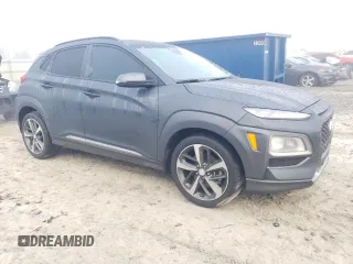 2021 Hyundai Kona Ultimate with VIN KM8K53A57MU606301, listed as a Copart auction lot 85510014 with 46,014 mi miles and Salvage Title. Bid and sale history available at carsss.com. Image 4.
