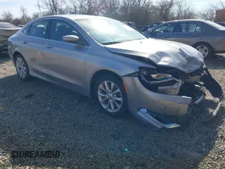 2015 Chrysler 200 C with VIN 1C3CCCCG5FN647427, listed as a IAAI auction lot 41661815 with 131,503 mi miles. Bid and sale history available at carsss.com. Image 1.
