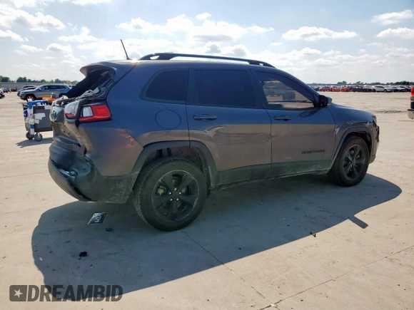 2019 Jeep Cherokee Altitude with VIN 1C4PJLLB8KD448427, listed as a Copart auction lot 58101445 with 173,007 mi miles and Salvage title. Bid and sale history available at DreamBid. Image 3.