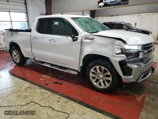2019 Chevrolet Silverado 1500 LTZ with VIN 1GCRYGED2KZ183548, listed as a Copart auction lot 52068335 with 63,379 mi miles and Salvage Title. Bid and sale history available at carsss.com. Image 4.