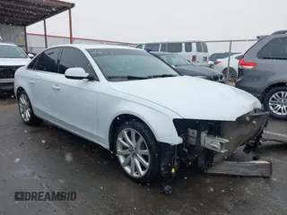 2013 Audi A4 2.0T Prestige with VIN WAUKFAFL7DN023912, listed as a IAAI auction lot 41278780 with 159,521 mi miles. Bid and sale history available at carsss.com. Image 1.