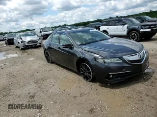 2015 Acura TLX Advance with VIN 19UUB2F71FA013663, listed as a Copart auction lot 58740755 with 102,031 mi miles and Salvage title. Bid and sale history available at DreamBid. Image 13.