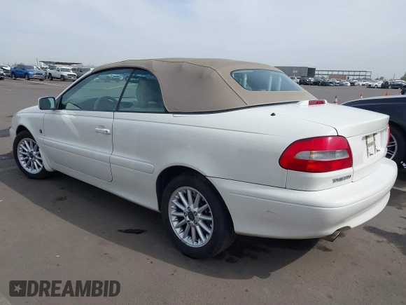 2000 Volvo C70 with VIN YV1NC53D7YJ011411, listed as a IAAI auction lot 41578675 with 63,978 mi miles. Bid and sale history available at carsss.com. Image 3.