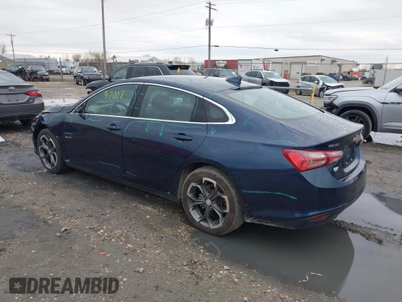 2022 Chevrolet Malibu LT with VIN 1G1ZD5ST1NF180800, listed as a IAAI auction lot 42093008 with 45,049 mi miles and . Bid and sale history available at DreamBid. Image 3.
