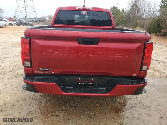2023 Chevrolet Colorado 2WD LT with VIN 1GCGSCEC6P1241711, listed as a Copart auction lot 74743604 with 19,535 mi miles and Salvage Title. Bid and sale history available at carsss.com. Image 6.