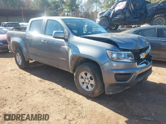 2019 Chevrolet Colorado 2WD Work Truck with VIN 1GCGSBEA8K1262061, listed as a IAAI auction lot 41114924 with 131,995 mi miles and . Bid and sale history available at DreamBid. Image 1.