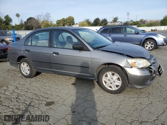 2005 Honda Civic VP z VIN 1HGES16395L011187, wystawiony jako Copart lot #48006995 z przebiegiem 160 315 mil mil oraz Szkoda całkowita • Salvage title. Historia ofert i sprzedaży dostępna na DreamBid. Obrazek 4.